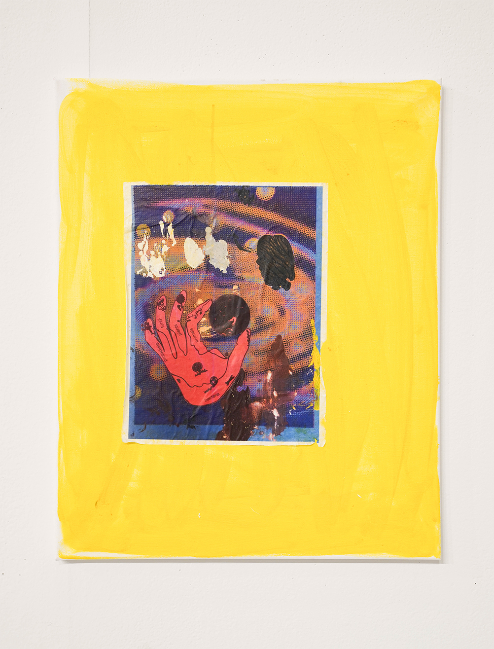 <span class='aN'>Tamen Pérez, </span><i>Anastomosis</i><br>2020, acrylic transfer and paint on canvas, 18 × 24″